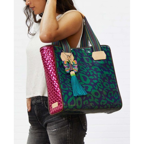 Colorful Leopard Print Tote Bag - Picture 1 of 5